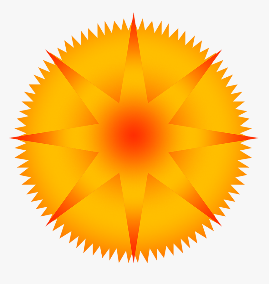 Blue Star With Rays, Orange Star Image - Pin Drop Nonsense, HD Png Download, Free Download