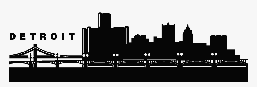 Philadelphia Skyline Silhouette Free Vector Silhouettes - Detroit Skyline Silhouette, HD Png Download, Free Download