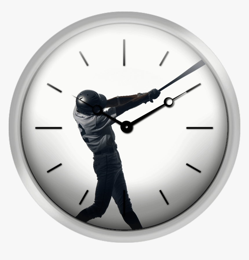 Silhouette Of Baseball Batter Swinging Bat Side View - Photograph, HD Png Download, Free Download