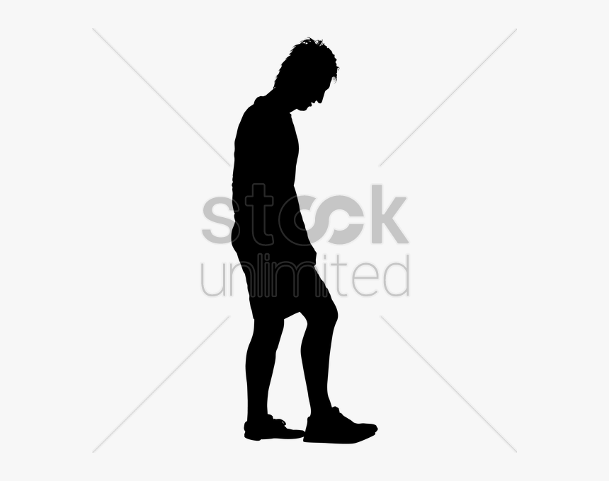 Man Standing Silhouette Clipart , Png Download - Silhouette Of A Person Standing, Transparent Png, Free Download