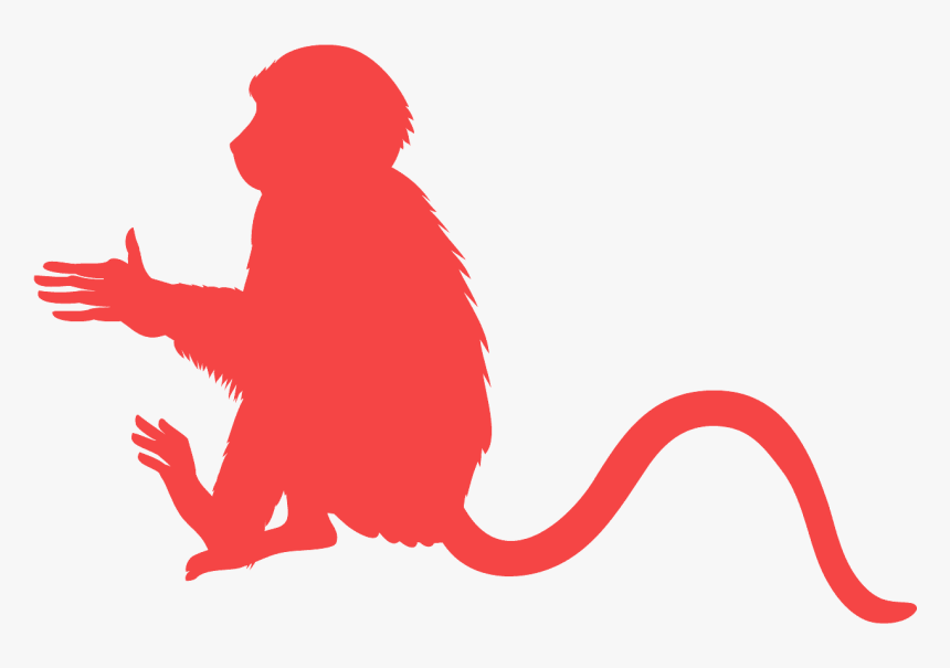 Blue Monkey Silhouette Png, Transparent Png, Free Download