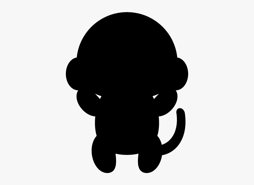 Silhouette Monkey Clip Art 猿 シルエット イラスト Hd Png Download Kindpng