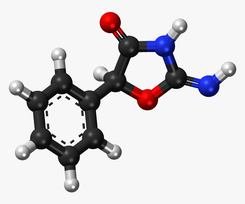 Pemoline Ball And Stick Model - Ball And Stick Model Of Cyanide, HD Png Download, Free Download