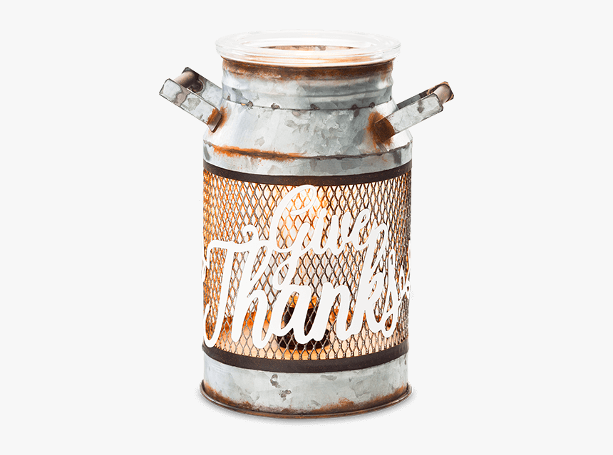 Clip Art Give Thanks Milk Can - Give Thanks Milk Can Scentsy Warmer, HD Png Download, Free Download