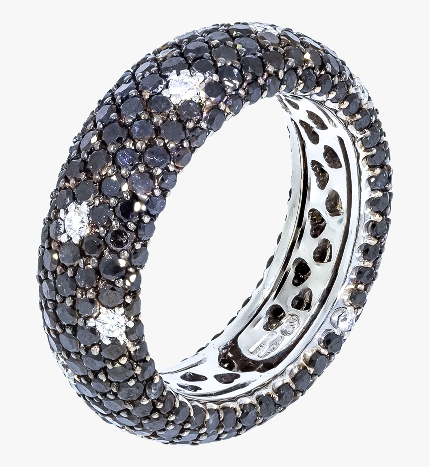 Black Diamond Wedding Band - Bangle, HD Png Download, Free Download