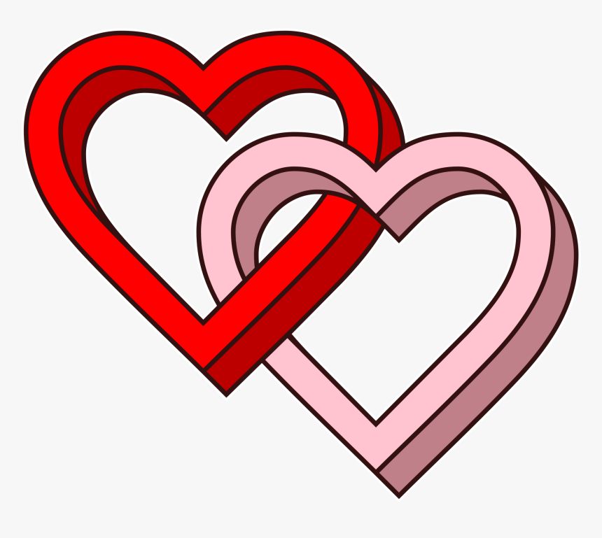 Transparent Two Hearts Clipart Transparent Love Heart Gif Hd Png Download Kindpng