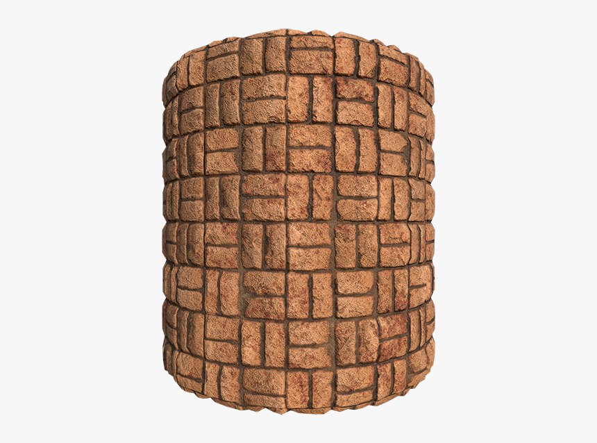 Traditional Red Or Orange Brick Texture In Basket Weave - Storage Basket, HD Png Download, Free Download