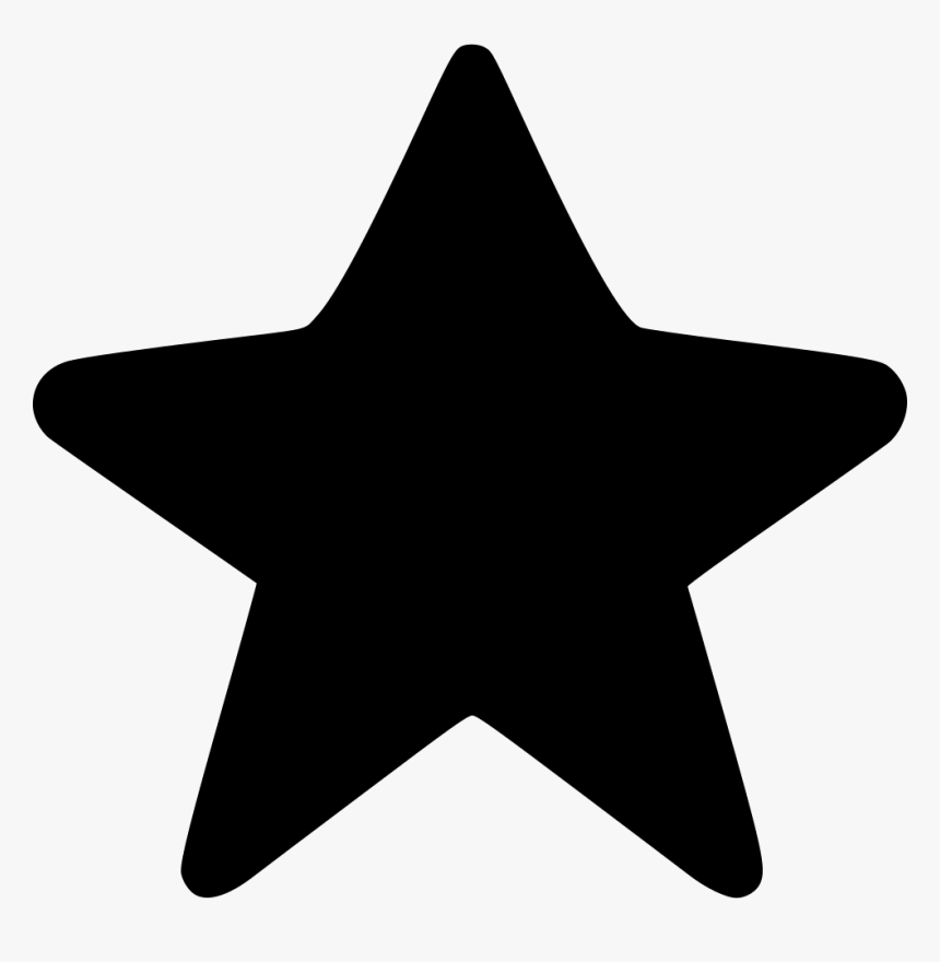 Black Star Png Icon - Star Black Clipart, Transparent Png, Free Download