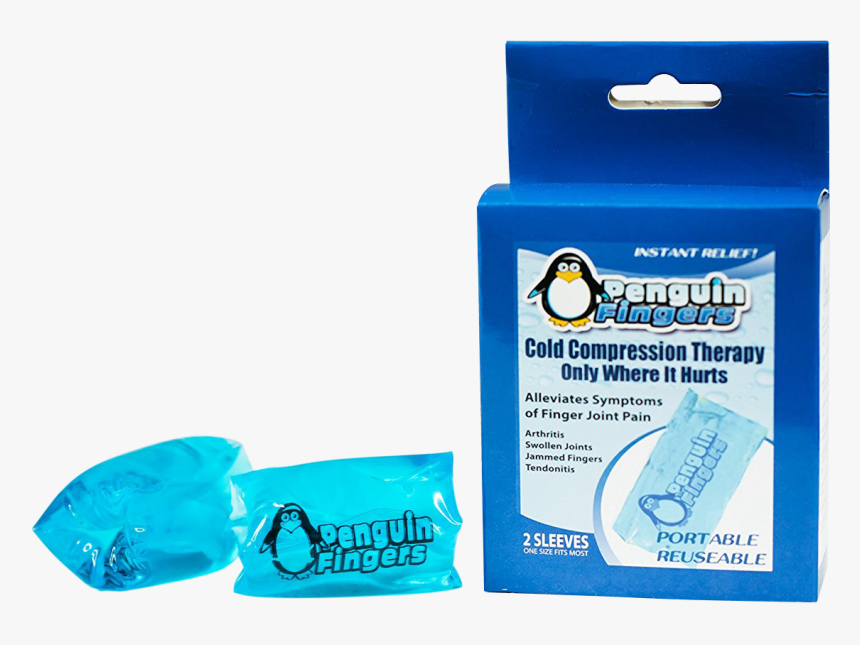 Finger And Toe Cold Gel Ice Pack, By Penguin Fingers - Bar Soap, HD Png Download, Free Download