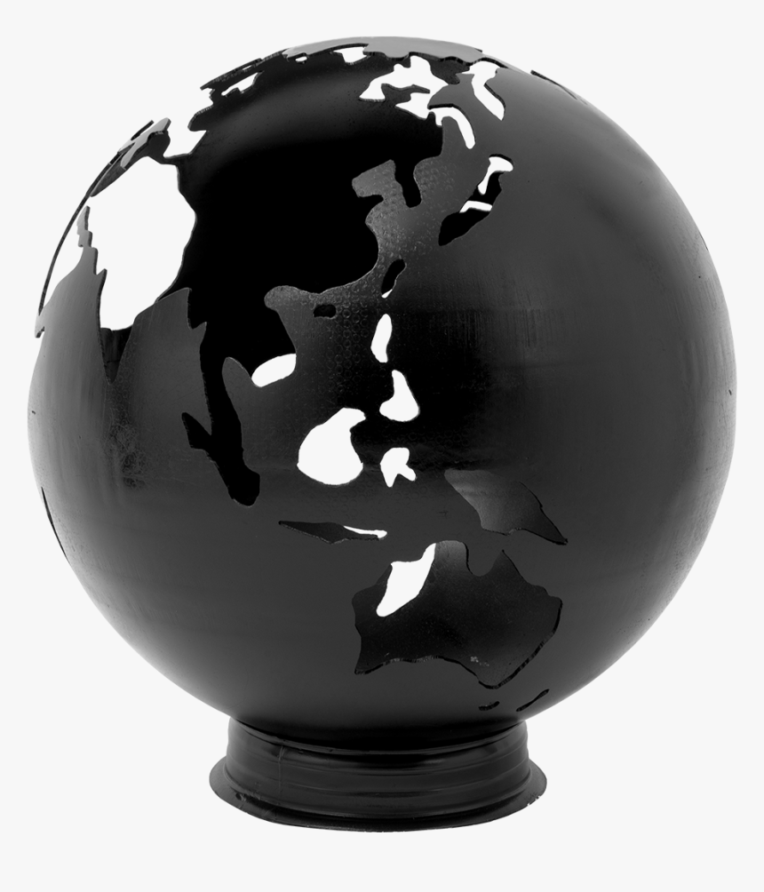 Earth Fire Globe Black Painted Steel - Lifestyle Earth Fire Globe Lifestyle Garden Furniture, HD Png Download, Free Download