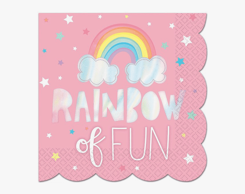 Rainbow Unicorn Lunch Napkins - Illustration, HD Png Download, Free Download