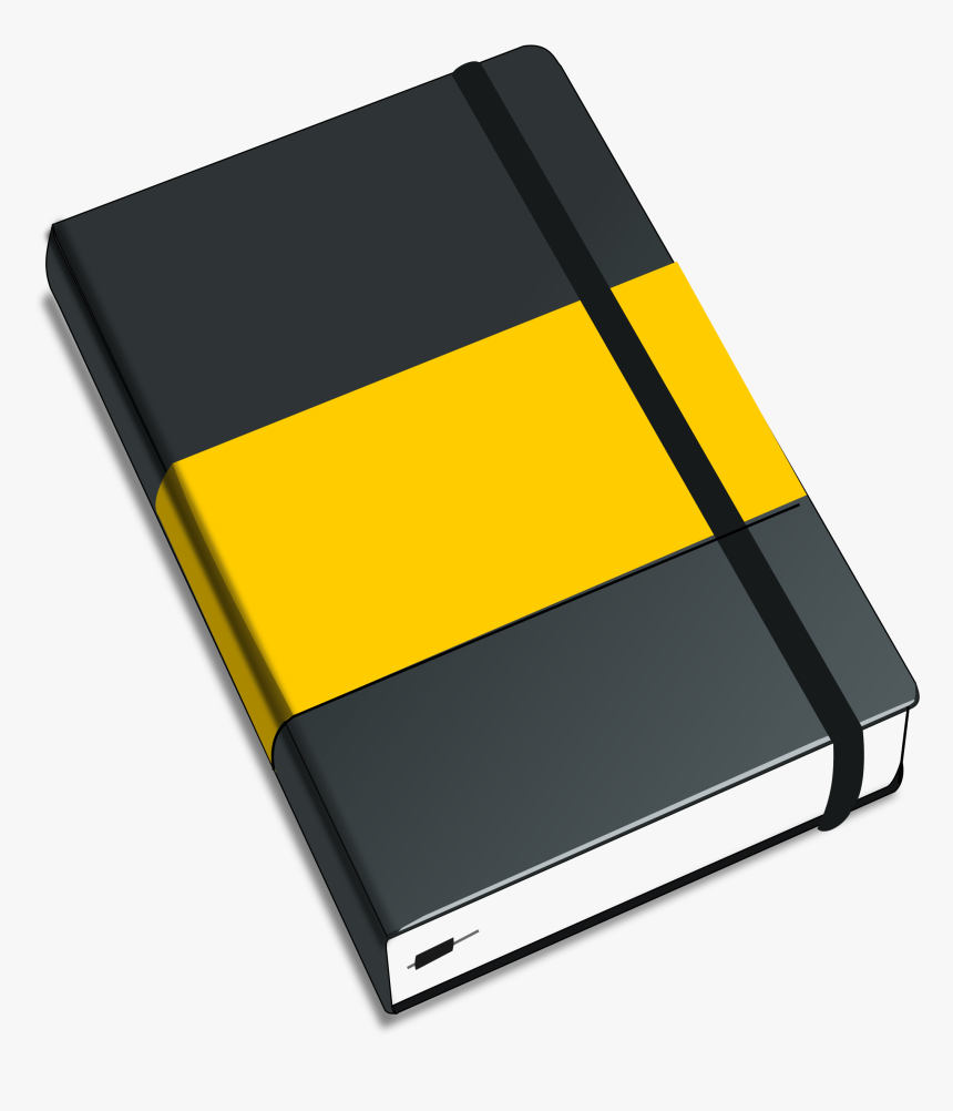 Yellow Black Moleskine - Moleskine Png, Transparent Png, Free Download