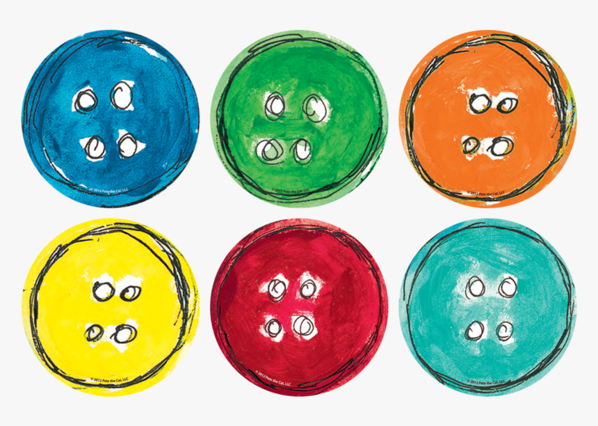 Pete The Cat Groovy Buttons Template, HD Png Download kindpng