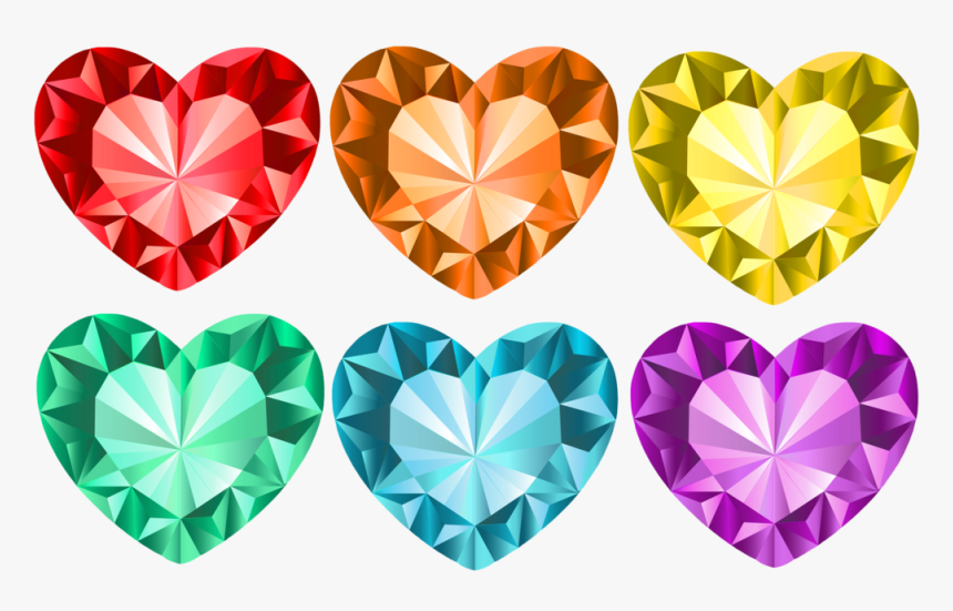 Transparent Teal Heart Png Transparent Crystal Heart Png Png Download Kindpng