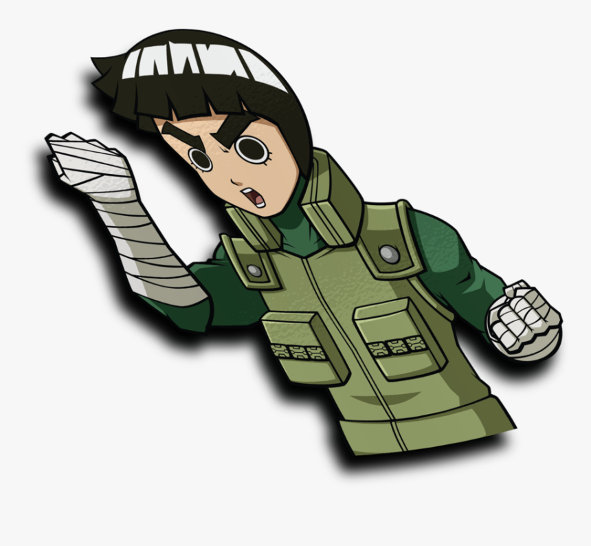 Rock Lee Half Peeker Sticker - Drunk Lee Peeker Stickers, HD Png Download, Free Download