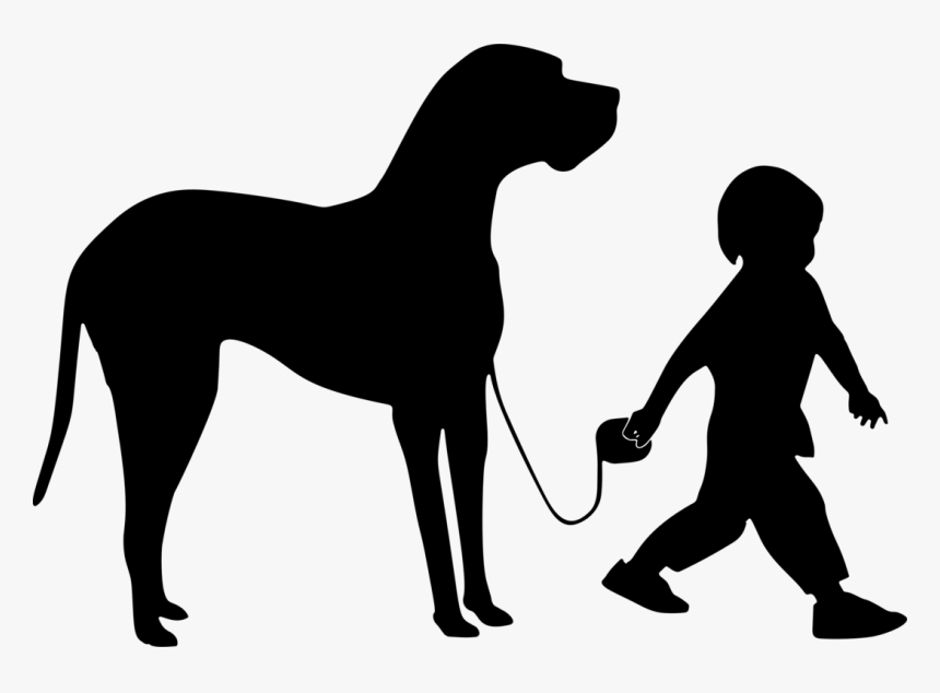 Human - Silhouette Great Dane Head, HD Png Download, Free Download