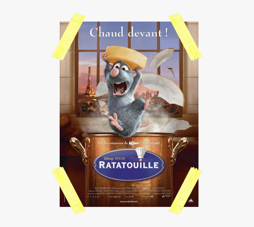 Végé, Healthy, Féministe - Ratatouille Disney Affiche, HD Png Download, Free Download