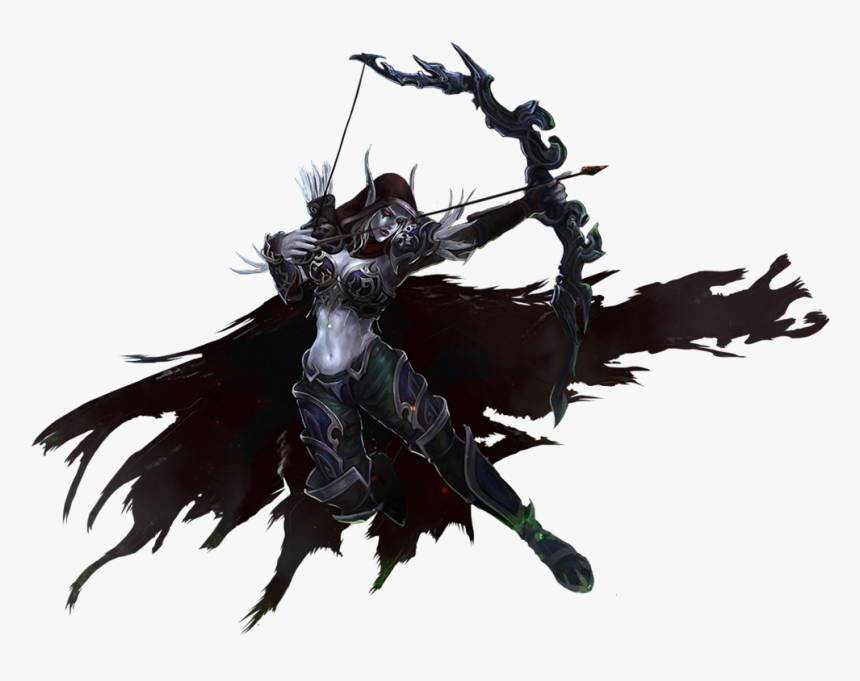 Lich King Windrunner Wrath Of Dragon Warcraft - World Of Warcraft Sylvanas Png, Transparent Png, Free Download