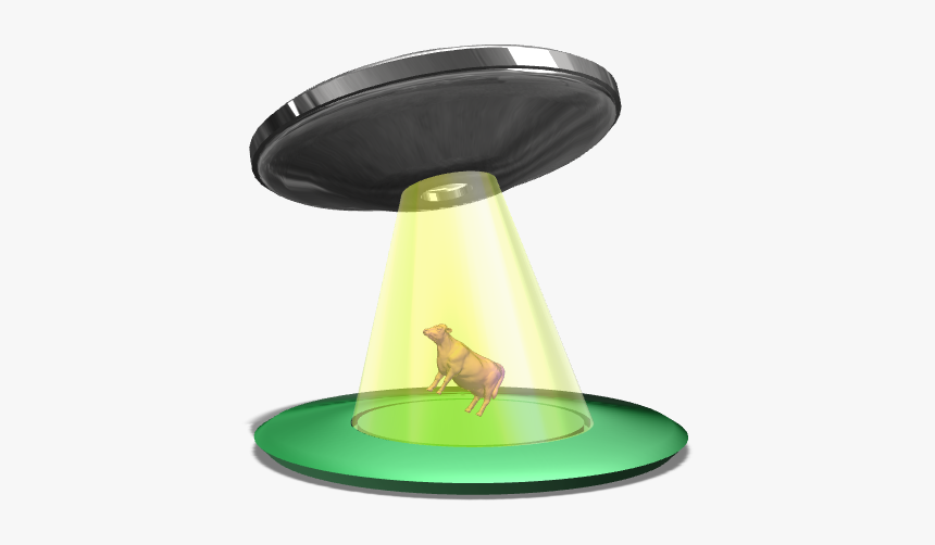 Alien Abduction - Cow Alien Abduction Transparent Background, HD Png Download, Free Download