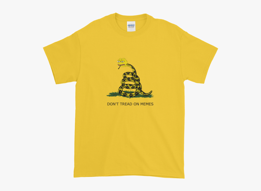 Don"t Tread On Memes Gadsden Flag Pepe Mashup - Lemon Yellow T Shirt, HD Png Download, Free Download