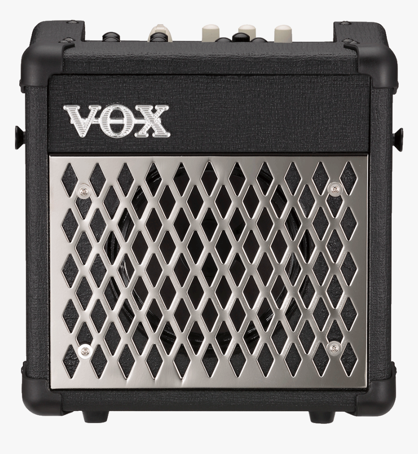 Front View Of Black And Silver Vox Mini Amplifier - Vox Modeling Amp, HD Png Download, Free Download