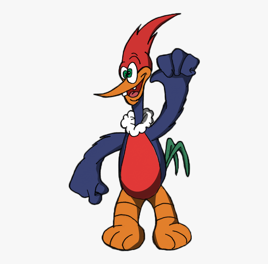 My Frst Color Woody Woodpecker By Dimytriart - Old Woody Woodpecker Toys, HD Png Download, Free Download