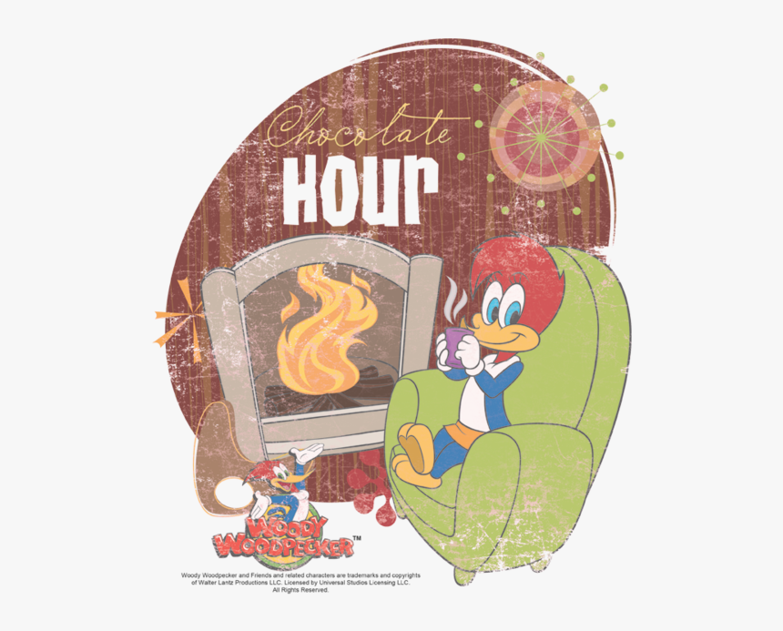 Woody Woodpecker Chocolate Hour Kid"s T Shirt - Cartoon, HD Png Download, Free Download