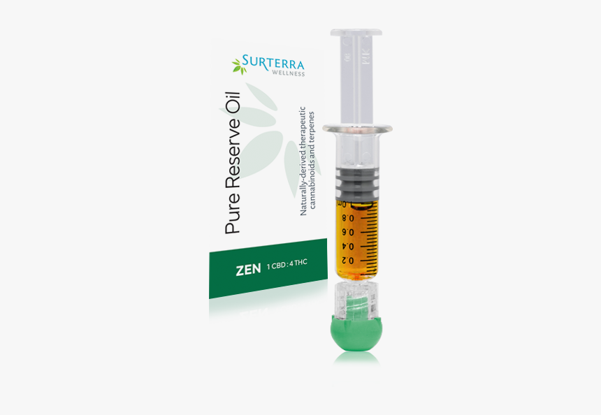 Zen Pure Reserve Oil - Syringe, HD Png Download, Free Download