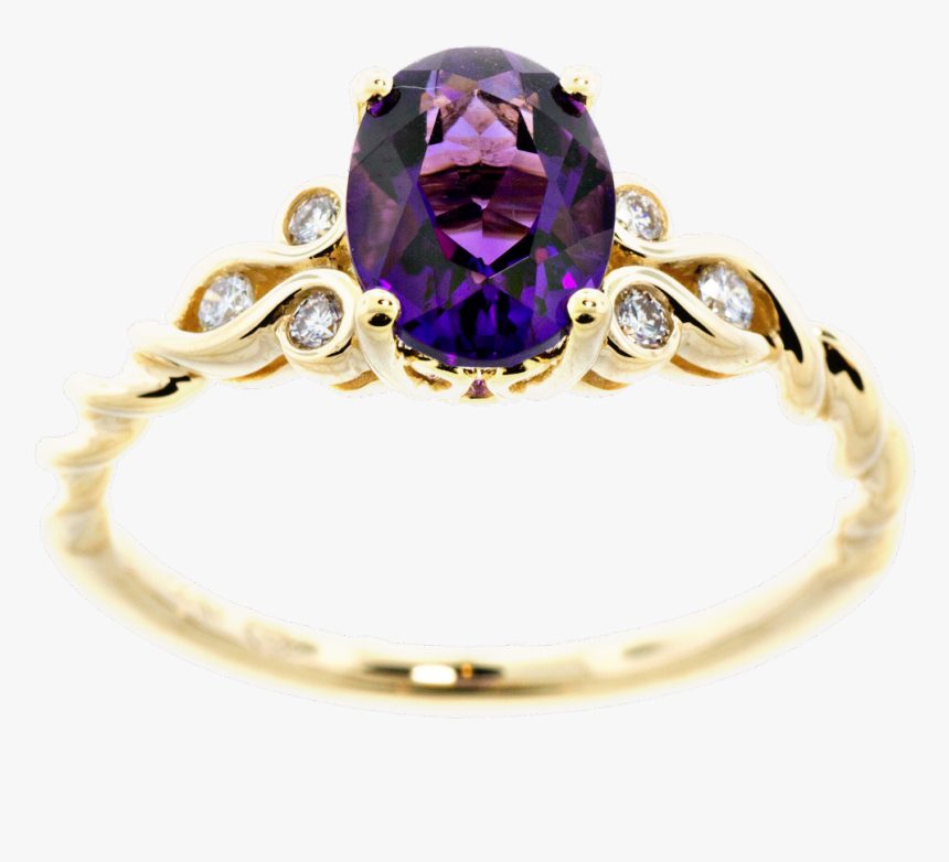 #ring #purple #diamond #crystal #gems #stone #jewel - Bague Png, Transparent Png, Free Download