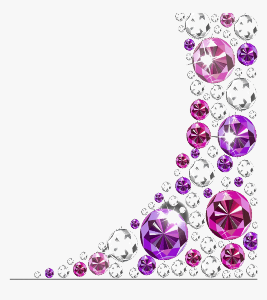 #mq #purple #diamond #diamonds - Gemstones Border, HD Png Download, Free Download