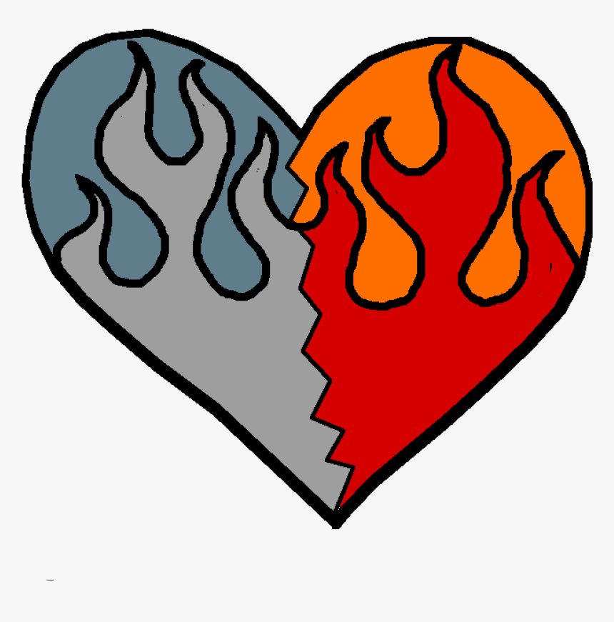 Fire Heart Png, Transparent Png, Free Download