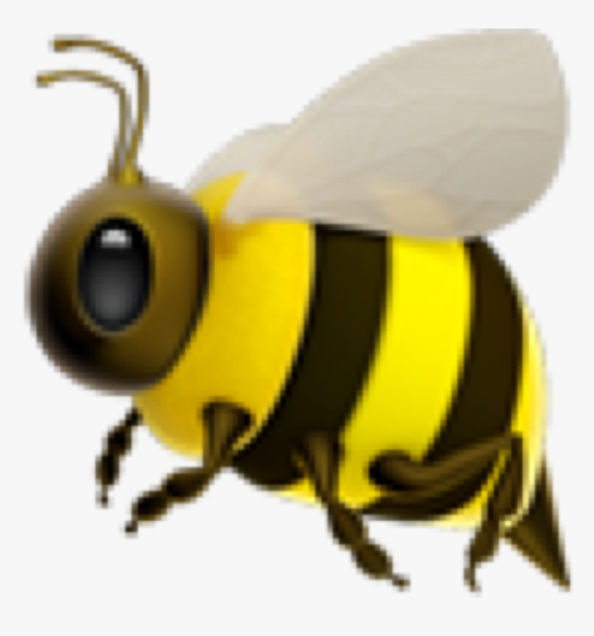 #yellow #bee #emoji 🐝 #freetoedit - Honey Bee Emoji Png, Transparent Png, Free Download