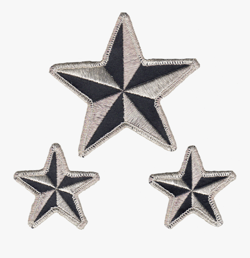 Nautical Stars Reflective Embroidered Patch - Star Patch Png, Transparent Png, Free Download