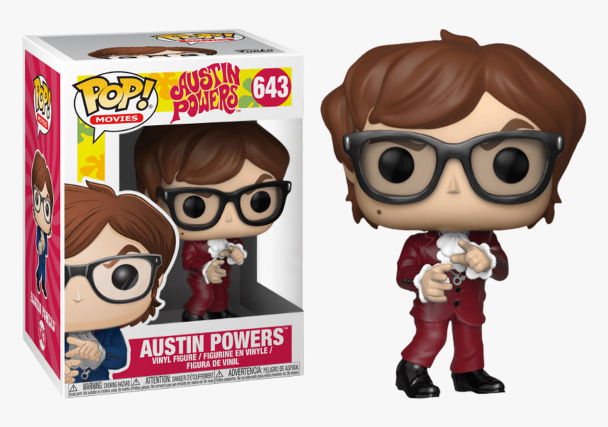 Austin In Red Suit Us Exclusive Pop Vinyl Figure - Austin Powers Pop Vinyl, HD Png Download, Free Download