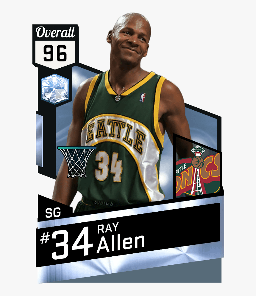 Transparent Ray Allen Png - Reggie Miller Nba 2k, Png Download, Free Download