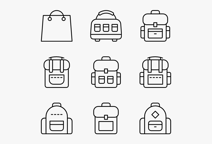 Luggage Vector Pink Bag - Train Station Pictogram, HD Png Download, Free Download