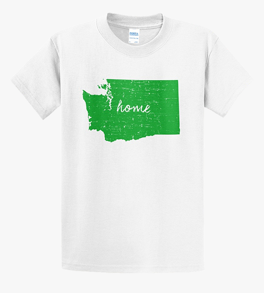 Green Wa State Home Shirt - Active Shirt, HD Png Download, Free Download