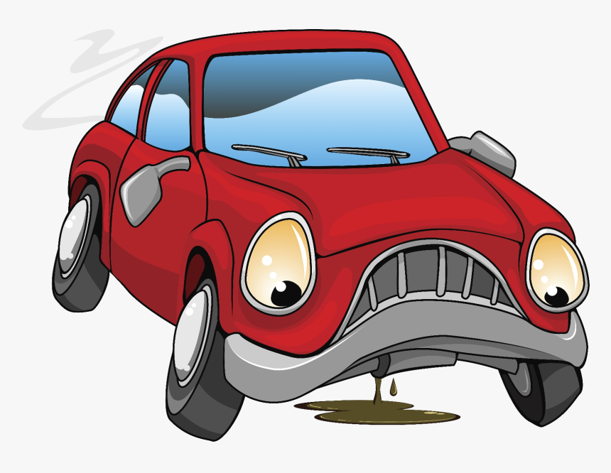 Broken Down Car Cartoon, HD Png Download, Free Download