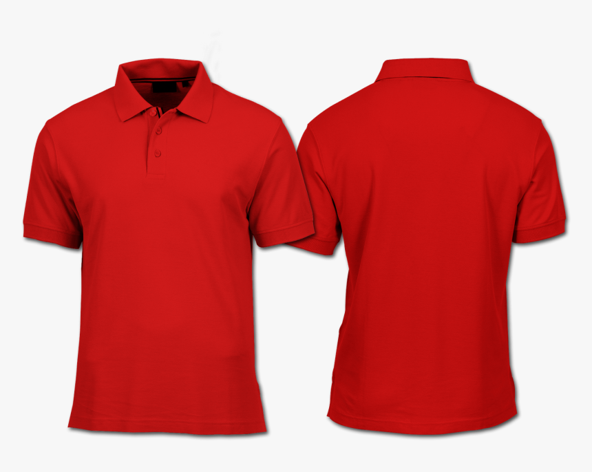 Download Polo Shirt - Red Polo Shirt Mockup, HD Png Download - kindpng