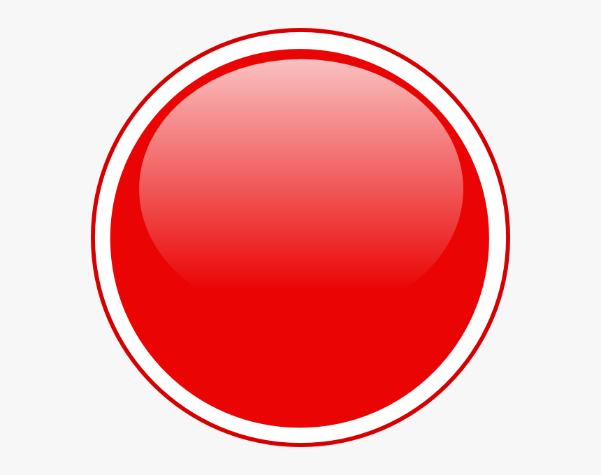 Red Button Icon Png - Notification Red Icon Circle, Transparent Png, Free Download