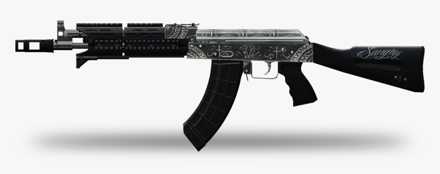 Transparent First Person Gun Png - Ak 762 Rifle Pancho Villa Payday 2, Png Download, Free Download