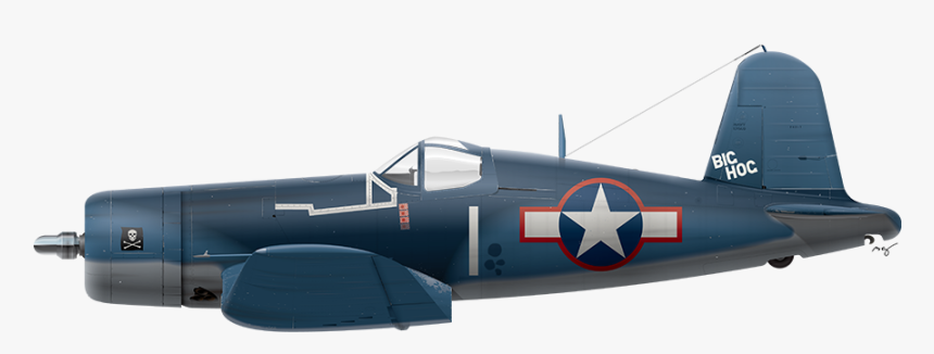 F4 Corsair - F4u Corsair Side View, HD Png Download, Free Download