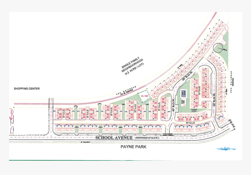 Payne Park Village - Plan, HD Png Download, Free Download