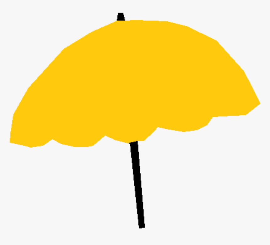 Yellow,umbrella,clip Art,line,graphics,plant - Yellow Umbrella Vector Png, Transparent Png, Free Download