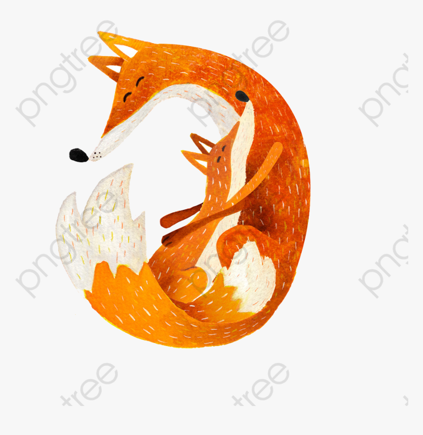 Tree Clipart Fox - Fox Illustration, HD Png Download, Free Download