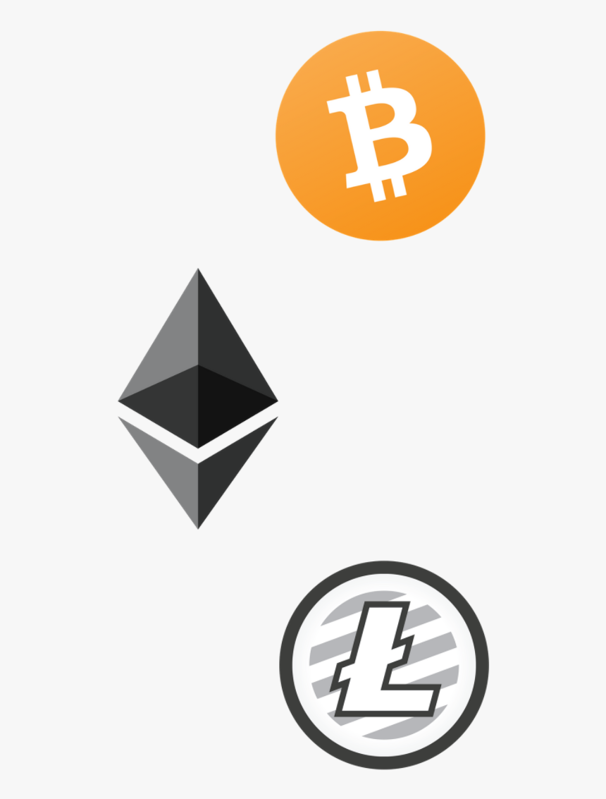 Bitcoin Ethereum And Litecoin Logos - Ethereum No Background, HD Png Download, Free Download