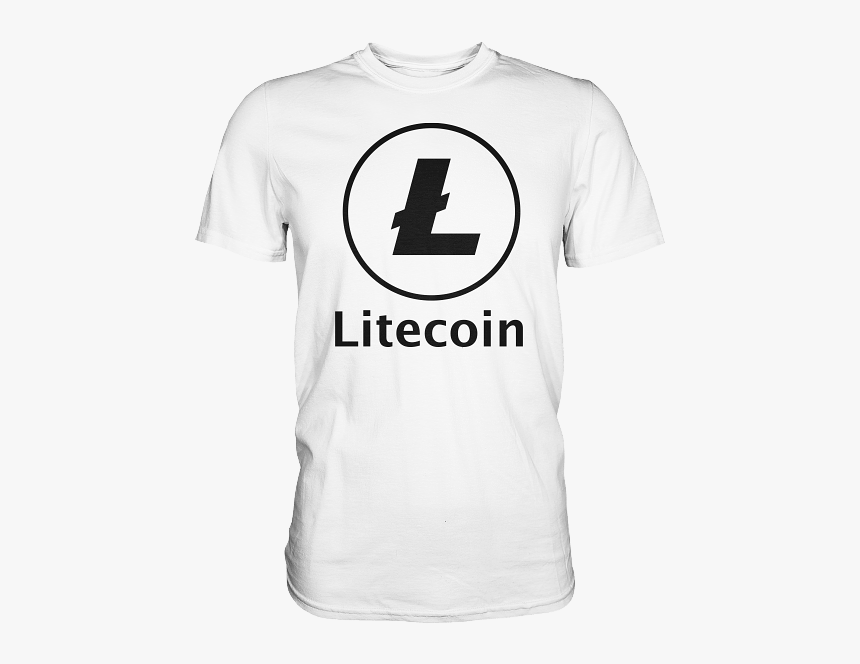 Litecoin Dark T-shirt White - Dash T Shirts, HD Png Download, Free Download