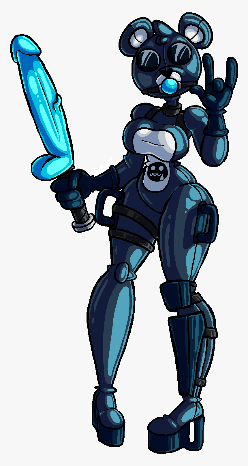 Naughty Team Leader - Mecha Team Leader Drawing, HD Png Download, Free Download