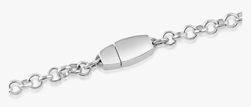 Sterling Silver Chain Anklet Hex Screw Lock Clasp - Locket, HD Png Download, Free Download