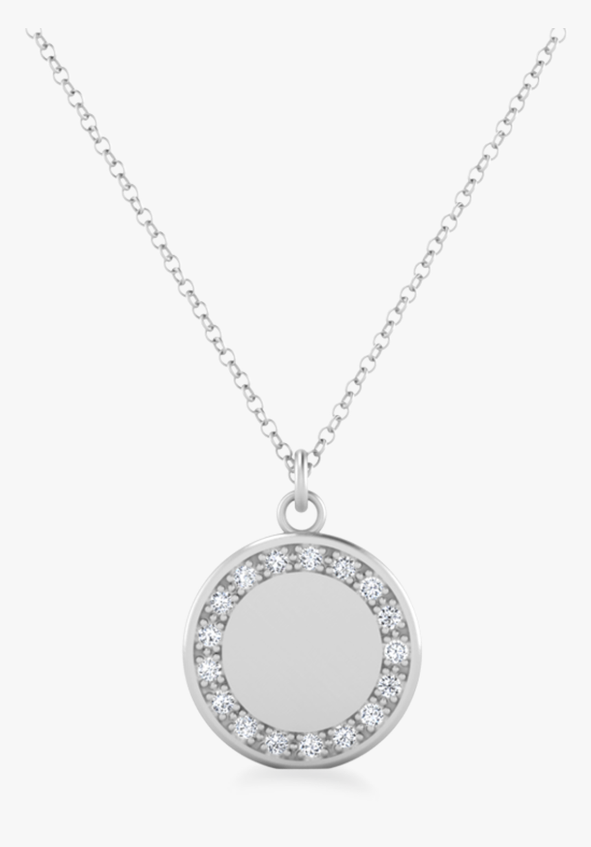 Bailey Petite Diamond Silver Necklace - Locket, HD Png Download, Free Download